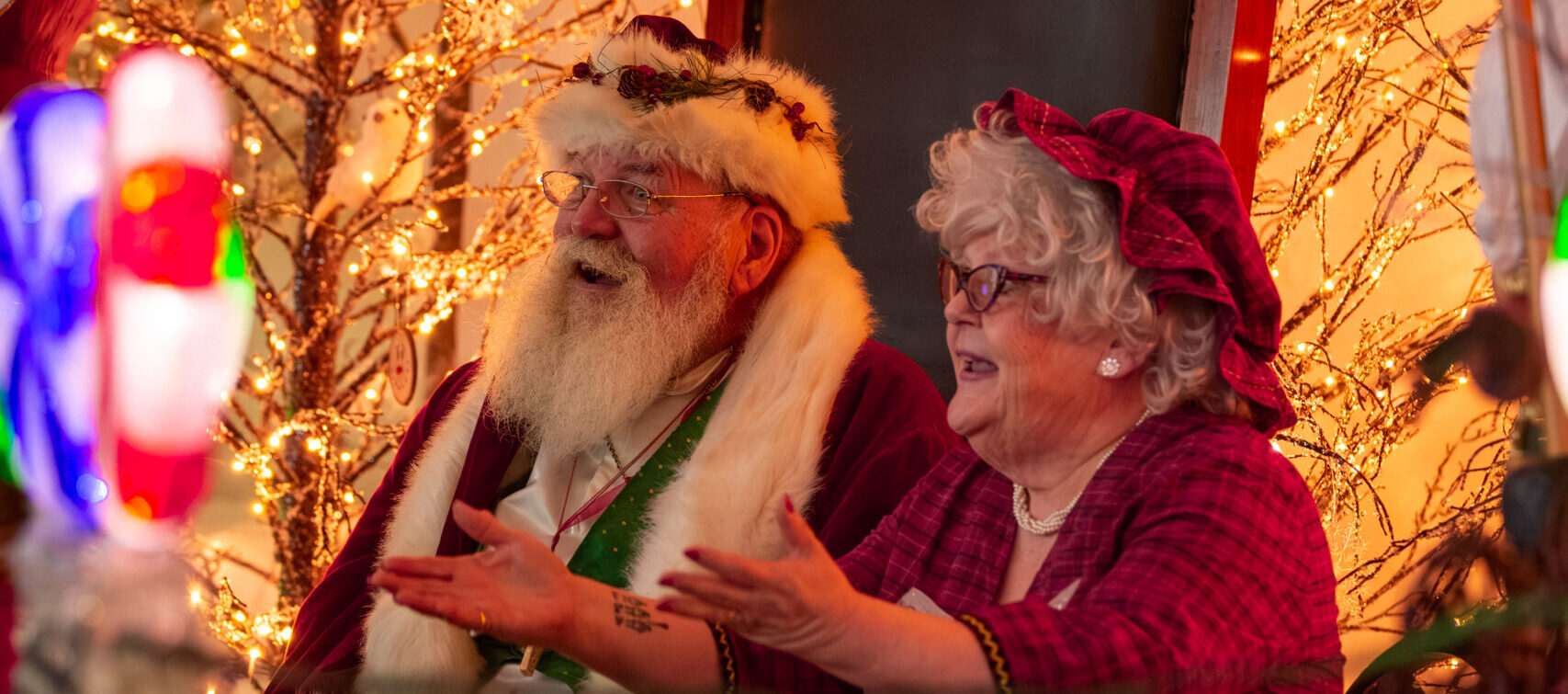 Racing in a go kart on a track.